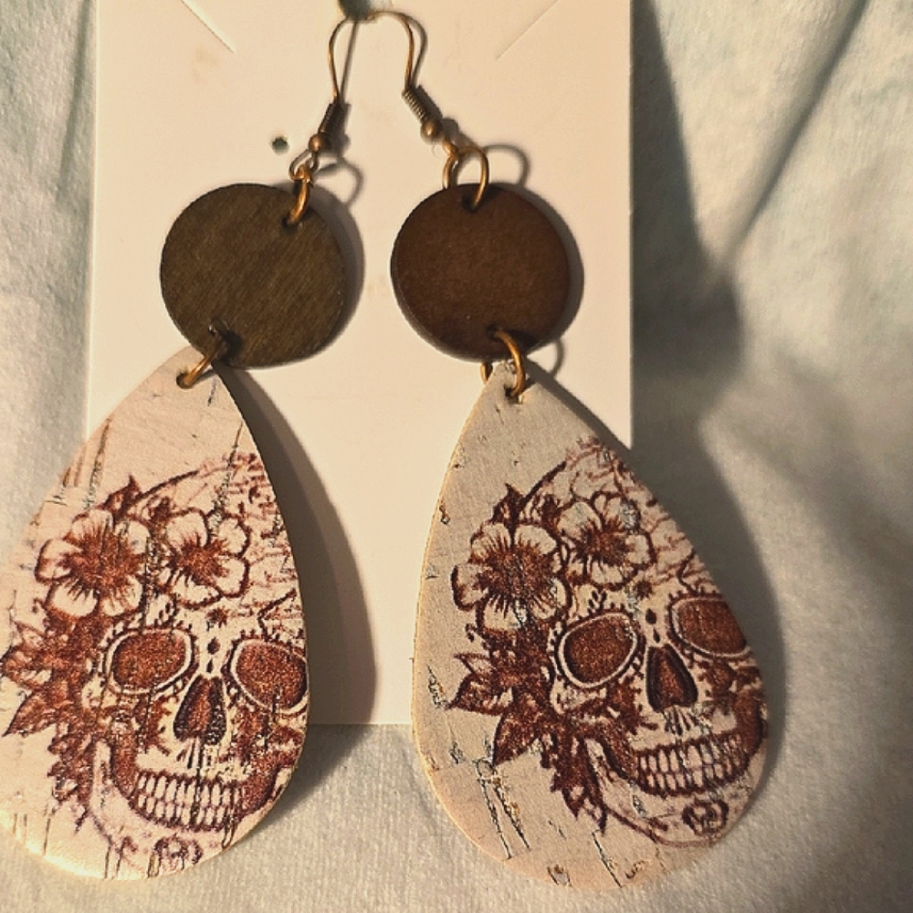 Bohemian Skull Design Earrings